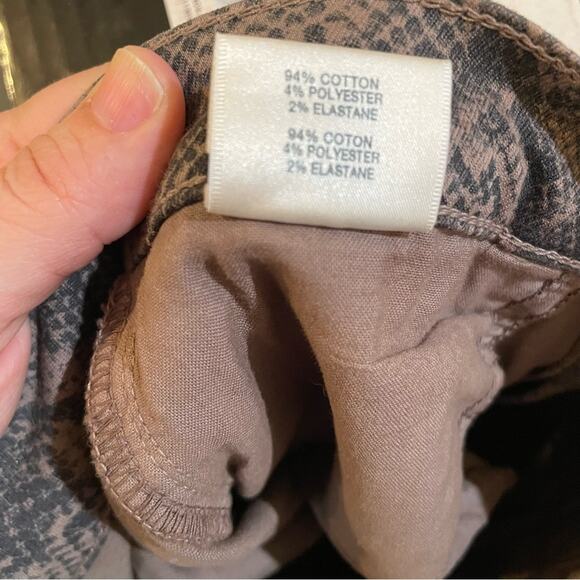 J BRAND Lillie Coated High Rise Skinny Jeans Snakeskin Size 27 - Picture 12 of 13